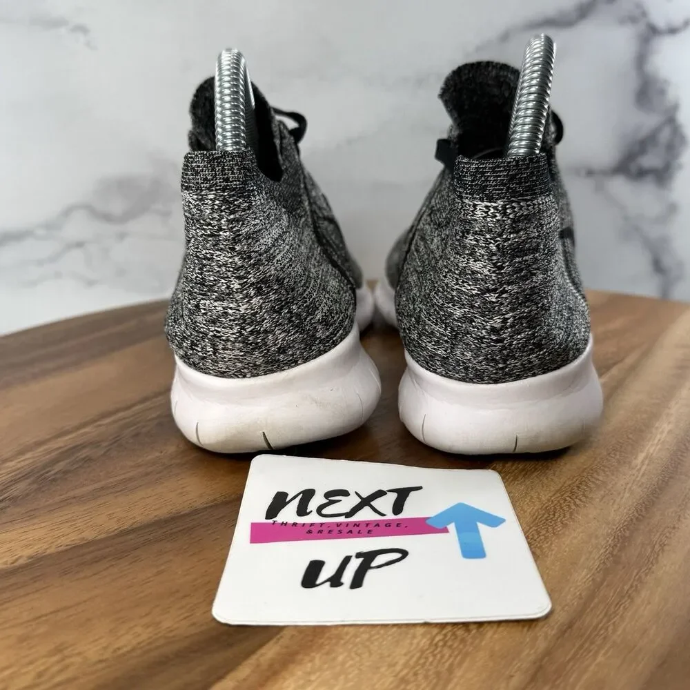 Youth 6 fits Women’s 7.5-Nike Free RN Flyknit Oreo Minimalist Running Shoes